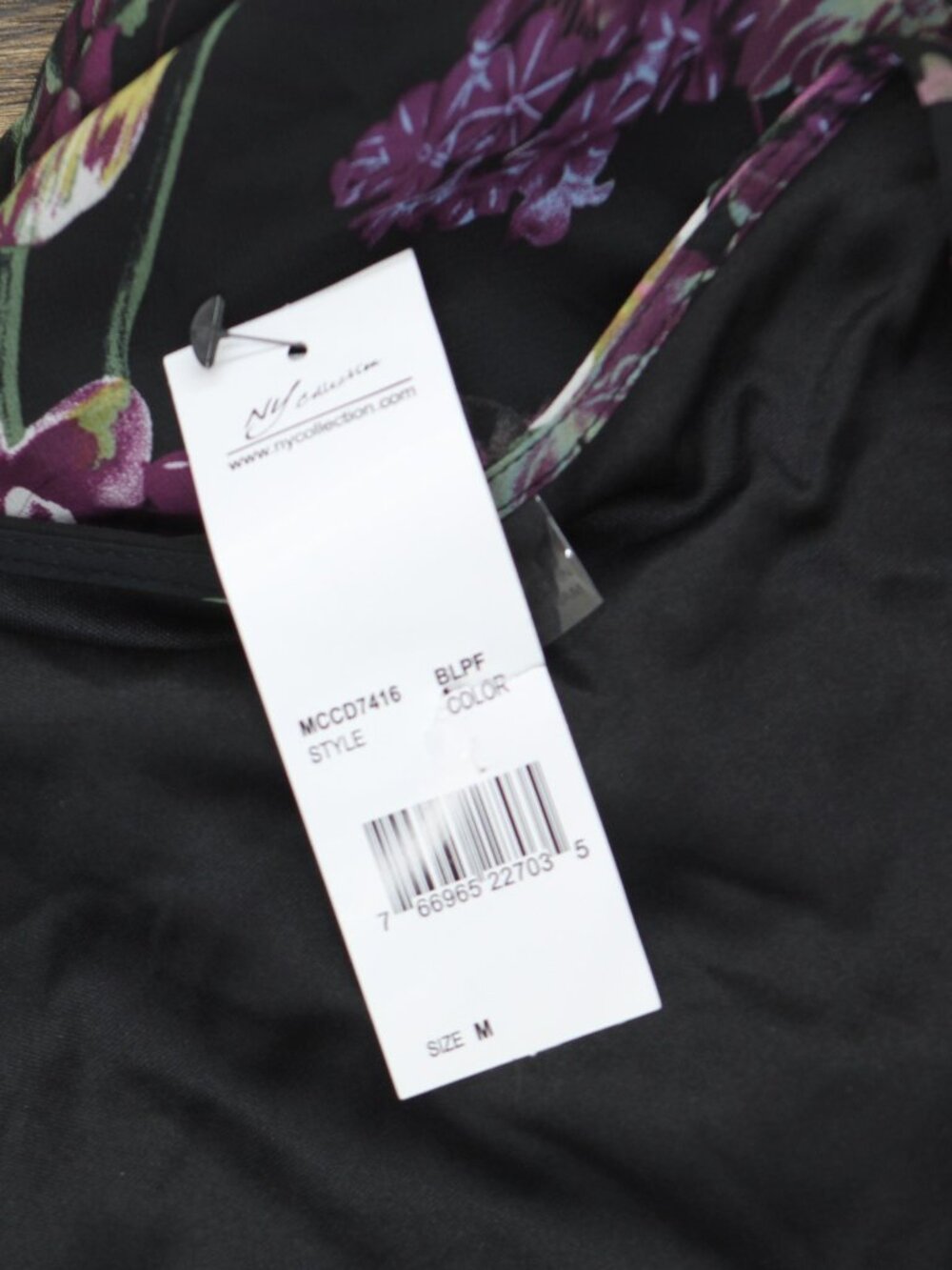 Ny Collection Black Ny Collection Short Sleeve Chiffon Wrap Maxi M Sz M - Picture 3 of 4